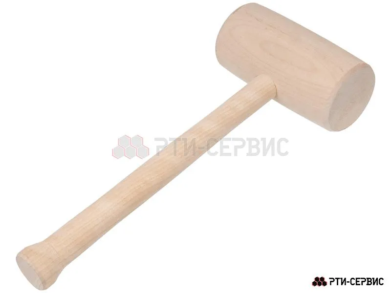 Киянка деревянная Ø60, 300 г, круглый боёк
