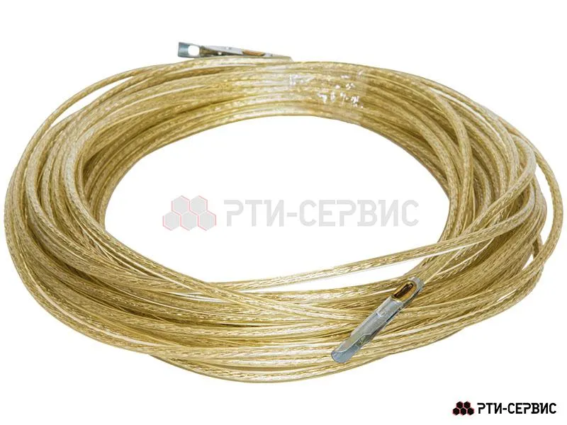 Трос TIR стальной пломбировочный в оплётке ПВХ с наконечниками, 47 м