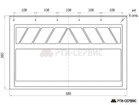 Брызговик 580х360 мм МАЗ (свет.) - фото 1